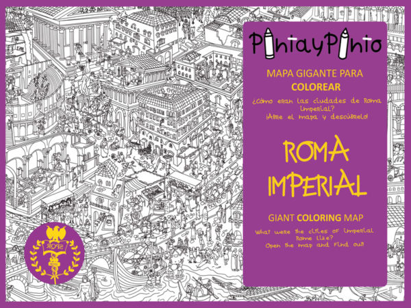 Mapa Gigante Roma Imperial para colorear