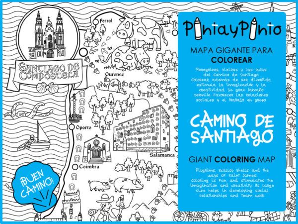 Mapa del Camino de Santiago