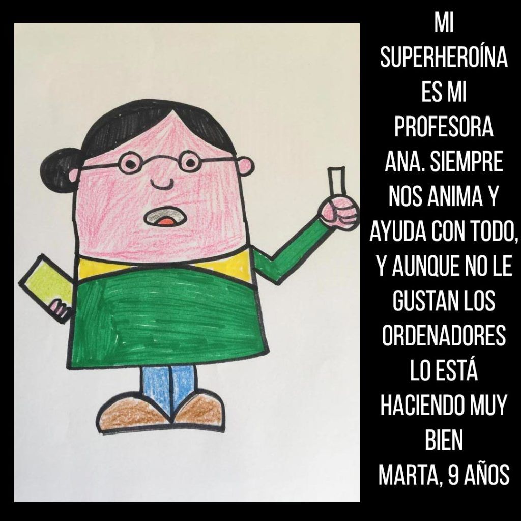 Mapa gigantes - #heroessincapa - Mi superheroína en mi profesora Ana