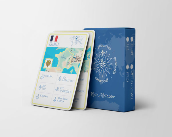 Geocartas Europa con 2 cartas