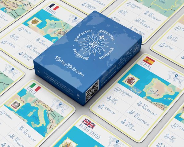 Juego de geografía Geocartas Europa