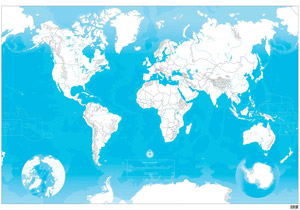 Imagen mapa del mundo mudo de Pinta y Pinto