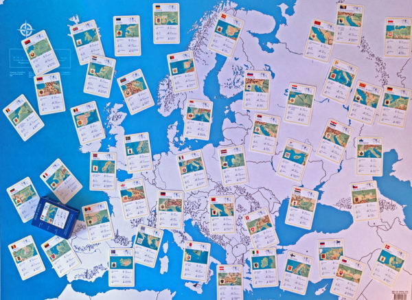 Mapa de europa con cartas de Geocartas Europa
