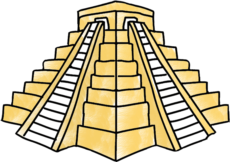 il sito archeologico di Chichen Itza con la sua enorme piramide e la scalinata nota come El Castillo nello Yucatan, in Messico.