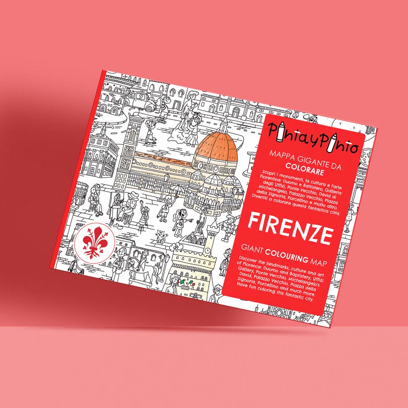 Mappa di Firenze da colorare.