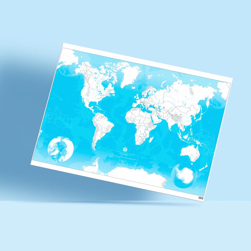 Copertina del mappamondo muto gigante