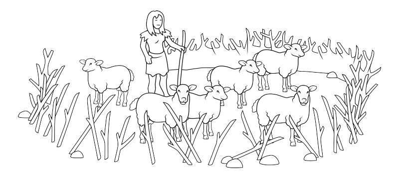 l'allevamento neolitico con le pecore